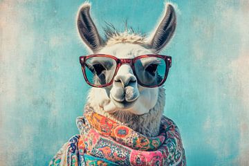 Lamb with sunglasses by Poster Art Shop