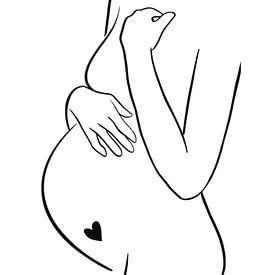 Schwangere Frau von MySilhouette