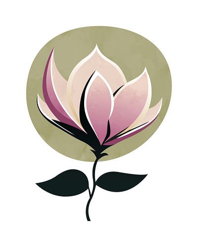 Abstracte magnolia