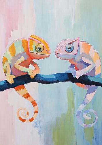 Chameleons by Eye catching paintings