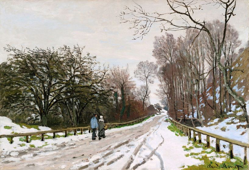 Claude Monet,Road to the farm Saint-Simeon, Honfleur by finemasterpiece