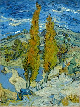 Deux peupliers dans les Apilles près de Saint-Rémy, Vincent van Gogh