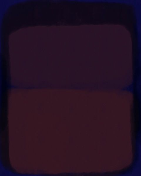 Art abstrait moderne en violet, rose foncé et noir par Dina Dankers