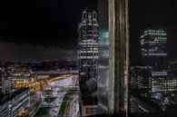 View over Rotterdam from the Calypso by Digitale Schilderijen thumbnail