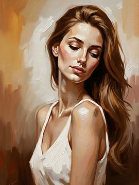 Portraitstudie mit warmem Licht