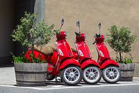3 Vespa scooters