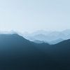 Zonsondergang vanaf bergtop in Dolomieten van Dylan Shu