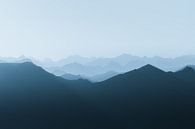 Zonsondergang vanaf bergtop in Dolomieten van Dylan Shu thumbnail