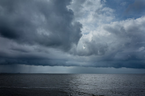 Orage sur l'IJsselmeer