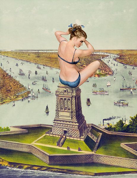 Conquest of the Statue of Liberty van Moonheart Artworks