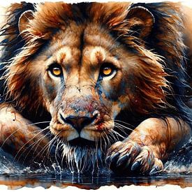 Jägerblick in der Wildnis von Chromatic Fusion Studio