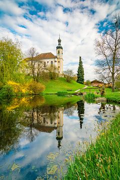 Spring in Breitbrunn at Chiemsee