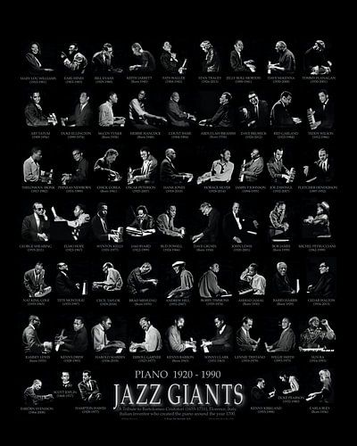 JAZZ GIGANTEN PIANO  Evans, Jarrett, Monk, Hancock, Silver, ...