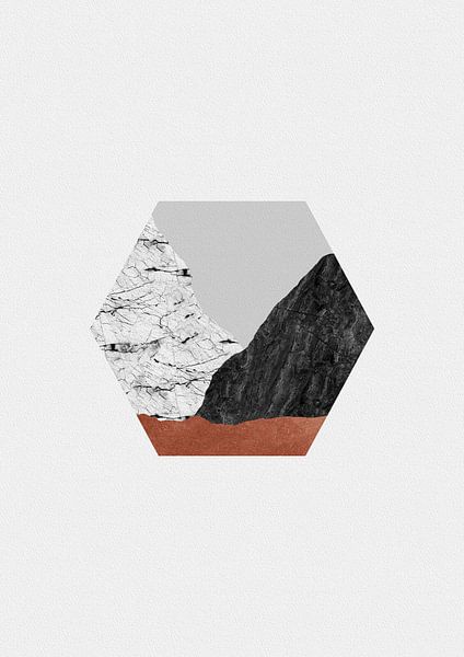 Cuivre géométrique I par Orara Studio
