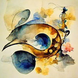 Abstract werk van Bert Nijholt