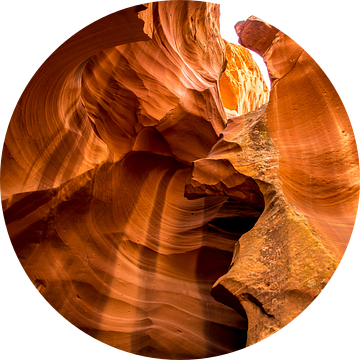 Antelope Canyon - Texture van Bart van Vliet