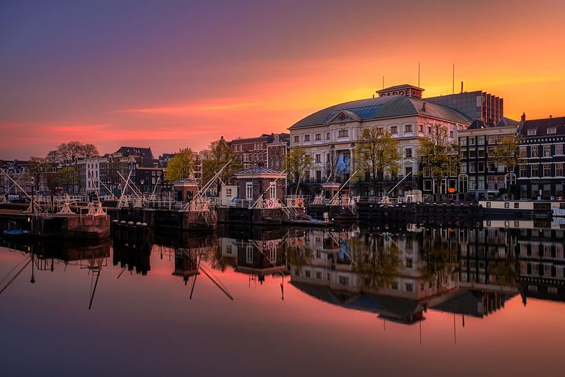 View on Carré Theatre and Amstel River in Amsterdam, 2019 6000 by Amsterdam.Photos