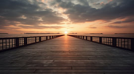 Golden hour on the pier