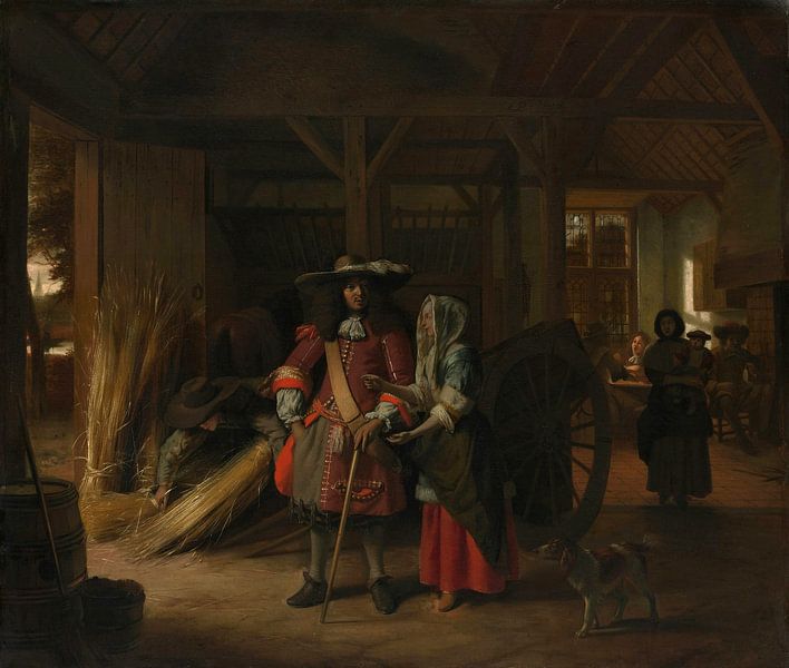 Bezahlung der Hostess, Pieter de Hooch von Meisterhafte Meister