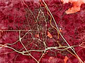 Kaart van Salon-de-Provence in de stijl 'Amber Autumn' van Maporia thumbnail