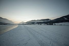 Weissensee in de vroege ochtend