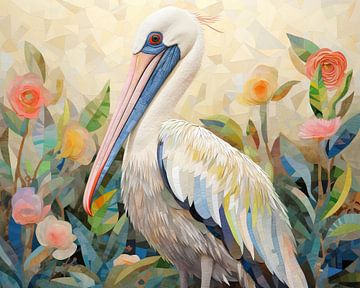 Elegant Pelican by Wonderful Art