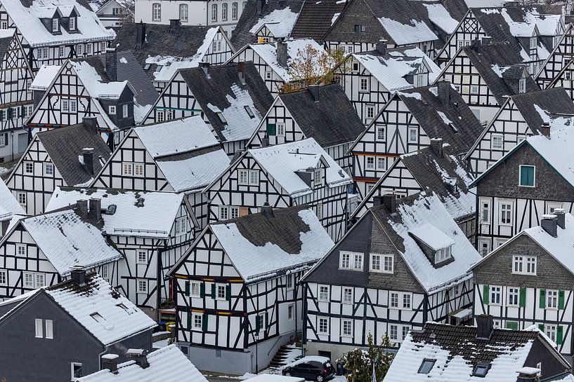 The half-timbered houses of Freudenberg in Siegerland by Roland Brack