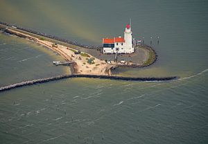 Paard van Marken (Leuchtturm der ehemaligen Insel Marken) von Eric Oudendijk