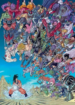 Goku vs everybody von Rifa Budiana