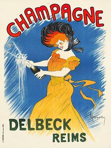Vintage affiche - Champagne Delbeck Reims