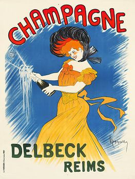 Vintage Plakat - Champagne Delbeck Reims