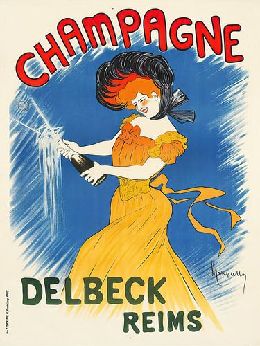 Vintage Poster - Champagne Delbeck Reims