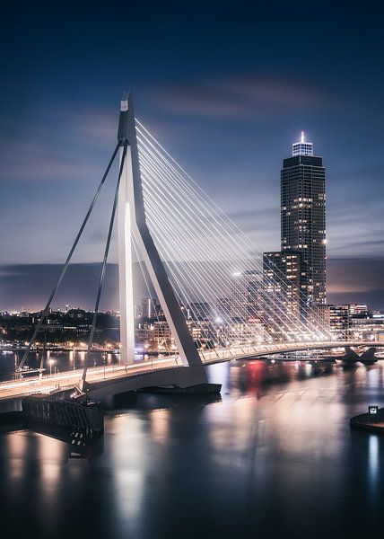 Erasmusbridge de nuit par Niels Dam