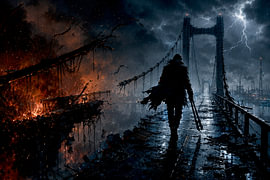 Cut the bridge Landscape