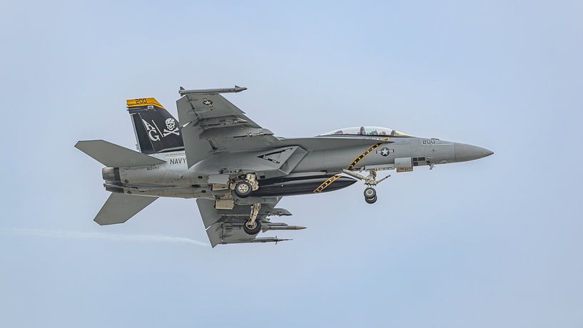 Boeing F/A-18F Super Hornet from VFA-103 Jolly Rogers. by Jaap van den Berg
