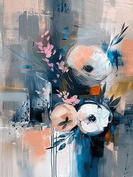 Bloemen modern en abstract van Studio Allee