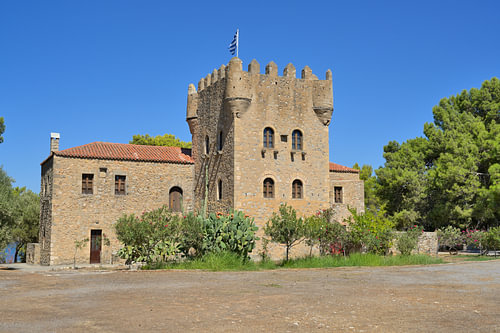 The Tzannetakis Tower in Gythio, Peloponnese, Greece