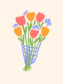 Bouquet de fleurs sur mathieu jeu