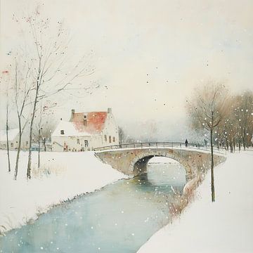 Entlang der Sneeuwige Gracht von Kunst Laune