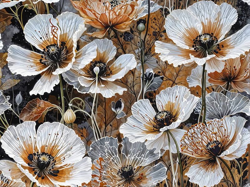 Herfstbloei – Elegantie in Aardetinten van Retrotimes