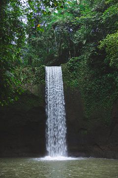 Waterval bij Ubud Bali (Tibumana waterfall) van Ken Tempelers