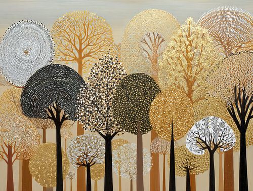 Goldene Bäume | Sprießende Naturwunder