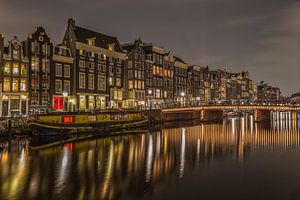 Singel in Amsterdam in de avond - 2 van Tux Photography