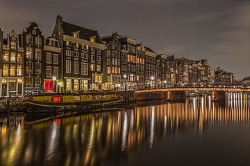 Singel in Amsterdam in de avond - 2 van Tux Photography