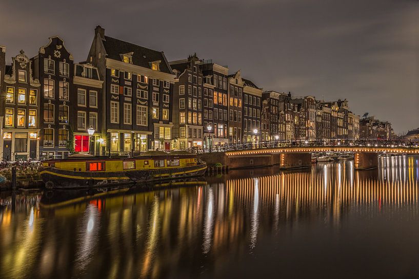 Amsterdam by Night - Singel - 2 by Tux Photography