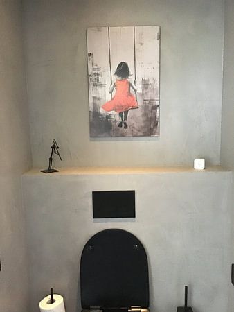 Mädchen auf der Schaukel | Banksy Style | Graffiti