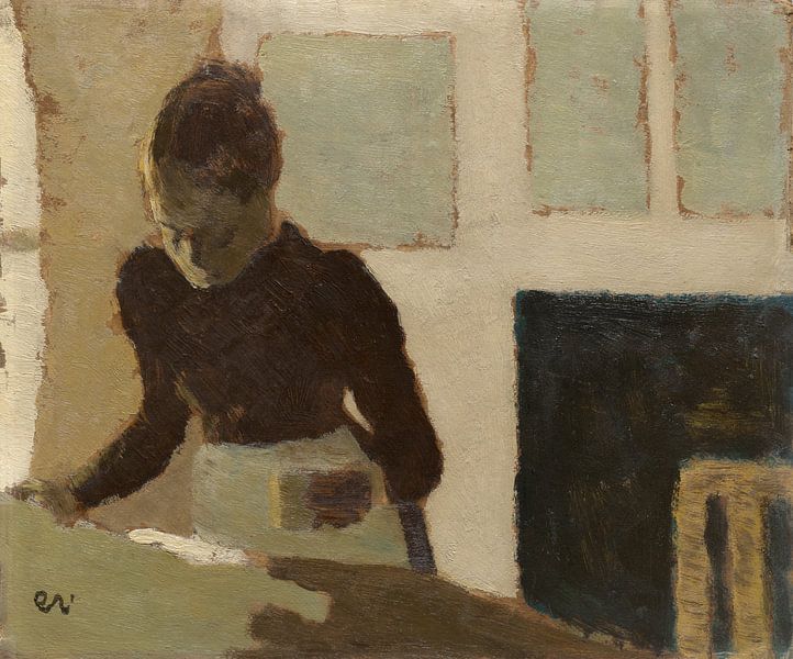 Strijkende vrouw, Edouard Vuillard van Meesterlijcke Meesters