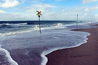 Sturmflut am Strand bei Westerland auf Sylt von Martin Flechsig Miniaturansicht