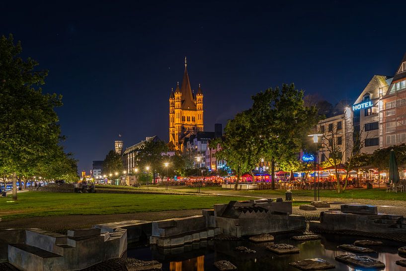 Cologne / Köln / Cologne la nuit par Maurice Meerten