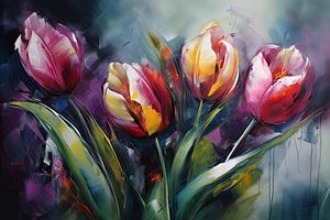 Tulipes abstraites